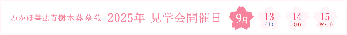 見学会日程